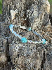 Turquoise Twist Stretch Bracelet