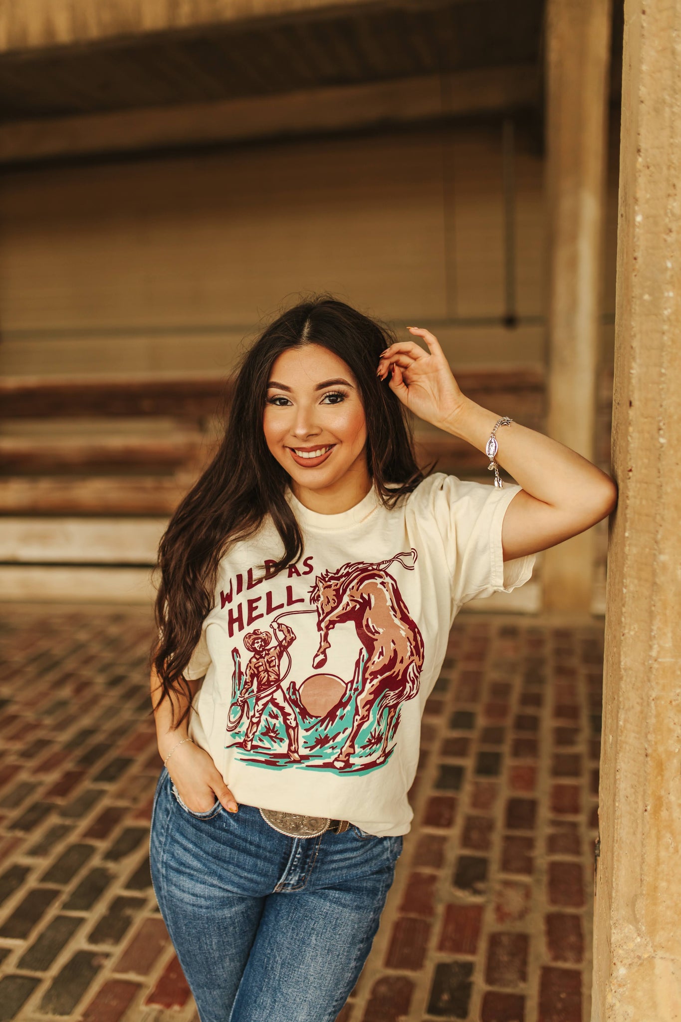 Wild As Hell Western Cowboy Graphic Tee