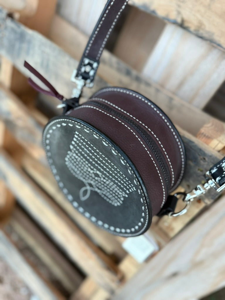 Cowboy Stitch Canteen Crossbody Bag