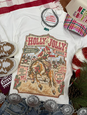 Holly Jolly Christmas Rodeo Graphic Tee