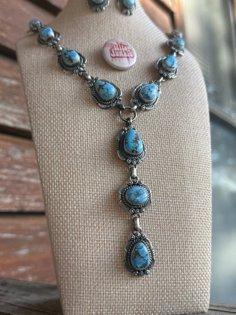 Golden Hills Lariat Necklace and Earring Set