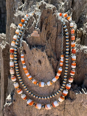 Sterling Silver Desert Sunset Spiny Oyster Chain Choker