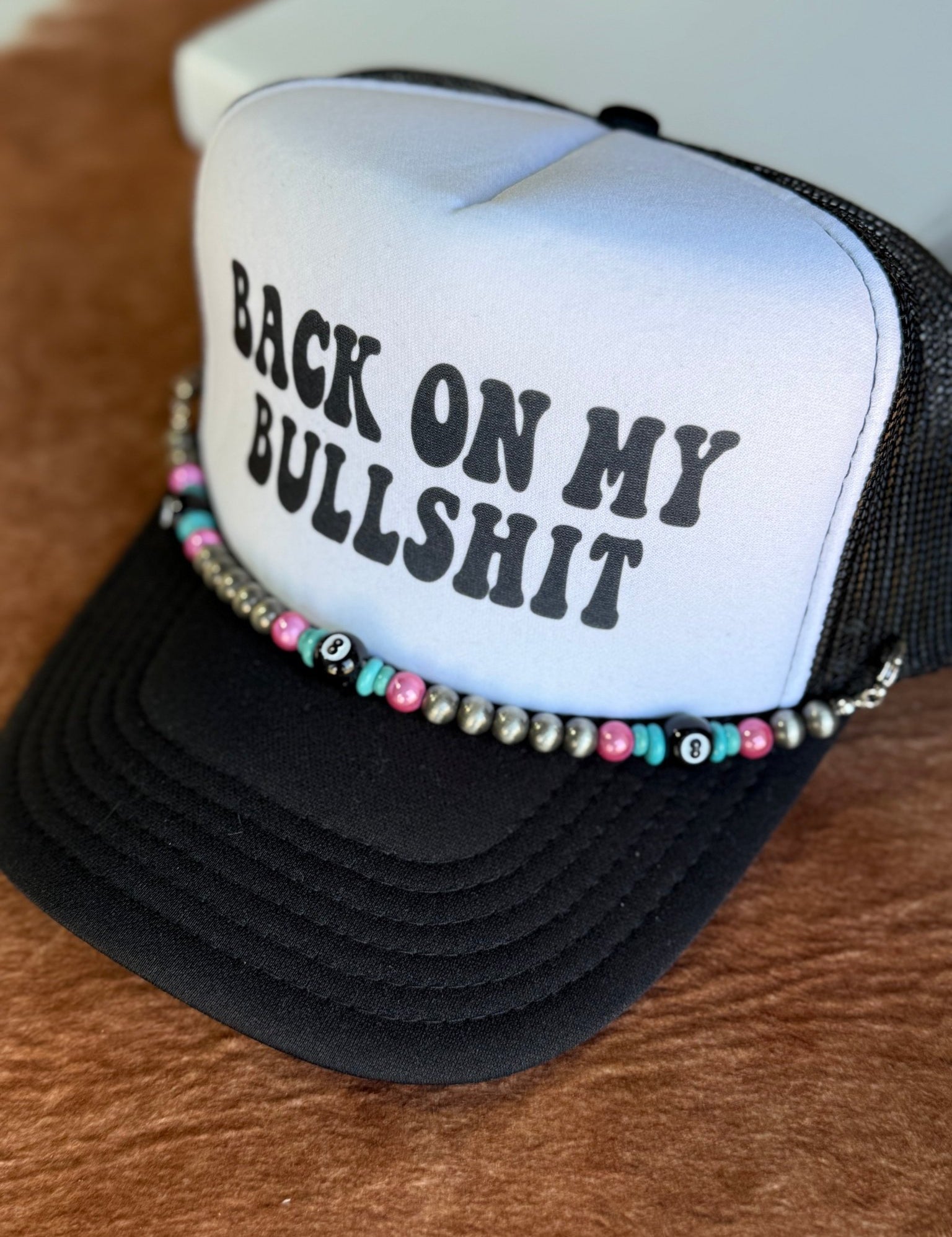 8 - Ball Charm Trucker Hat Chain