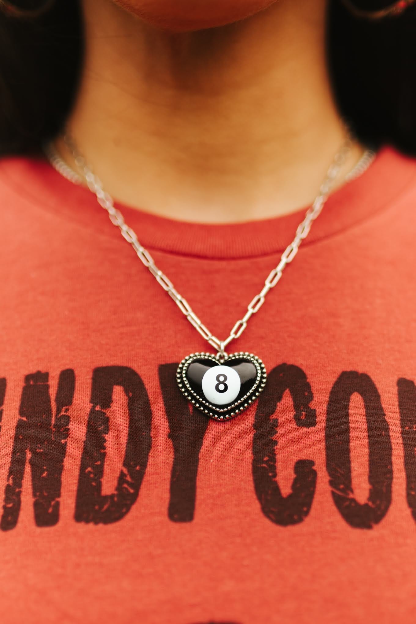 8 - Ball Heart Chain Necklace