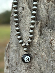 8 Ball Pearl Necklace