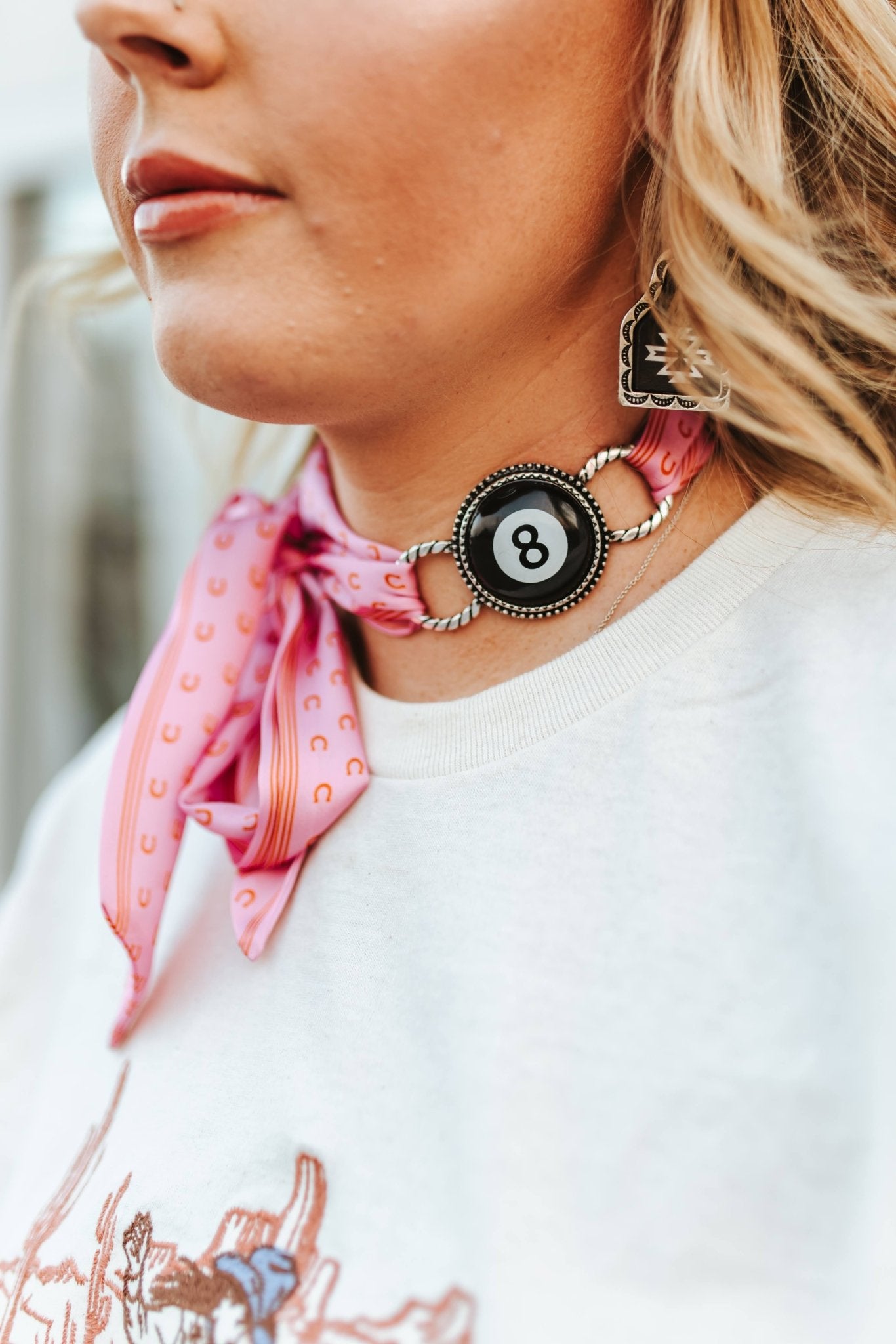 8 Ball Scarf Charm