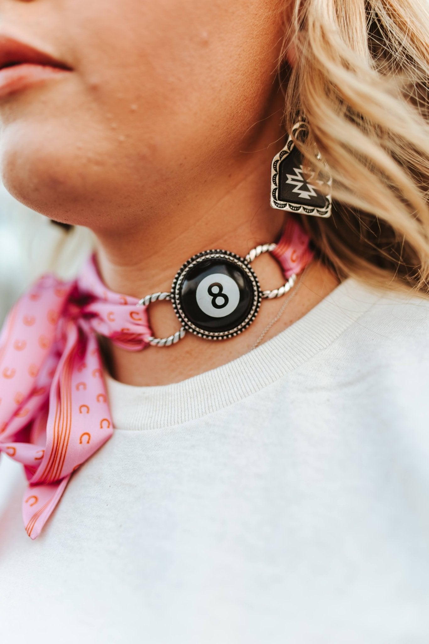 8 Ball Scarf Charm