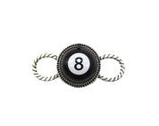 8 Ball Scarf Charm
