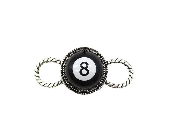 8 Ball Scarf Charm