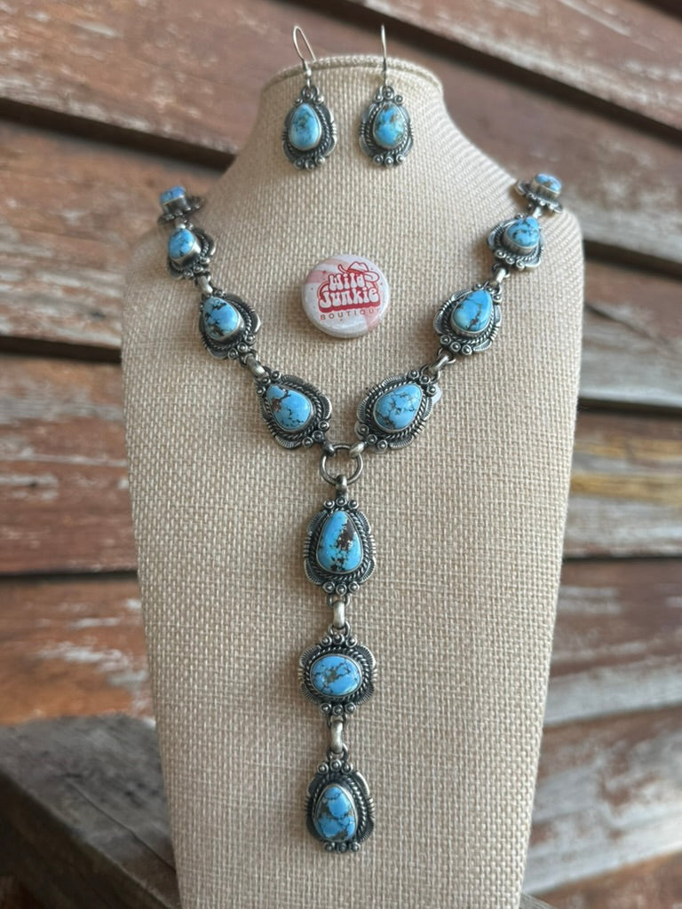 Golden Hills Lariat Necklace and Earring Set