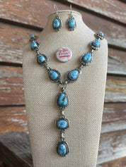 Golden Hills Lariat Necklace and Earring Set