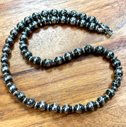 8mm Hematite Beaded Necklace