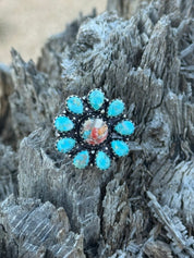 Wild Flower Blossom Adjustable Ring