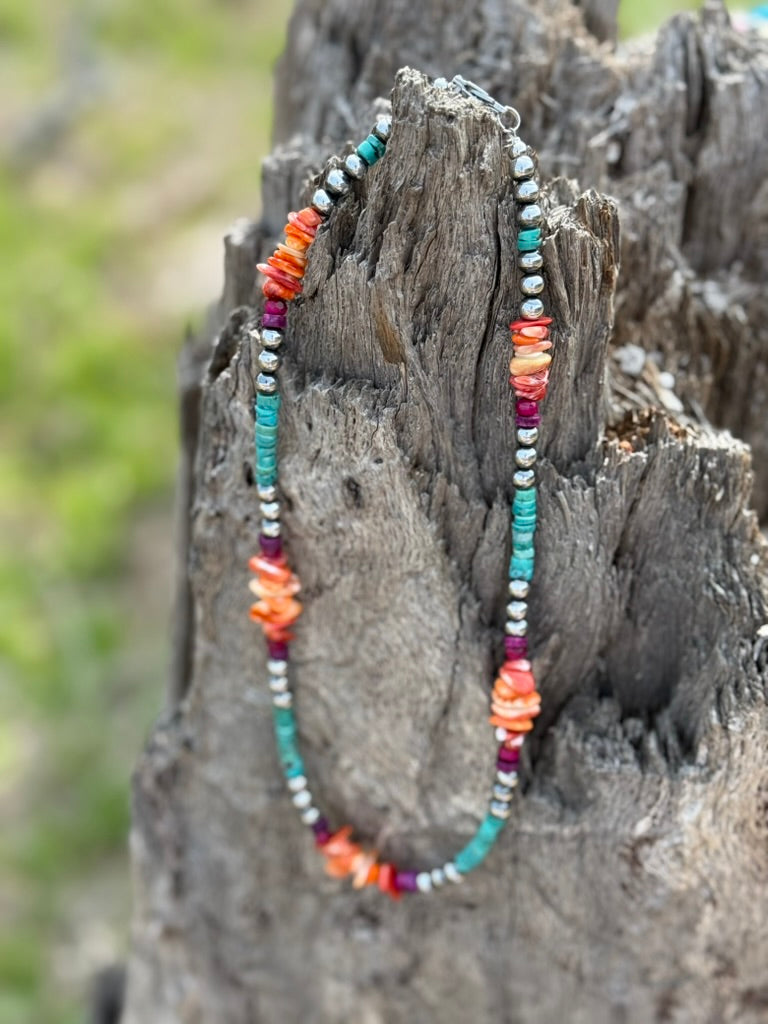 Desert Prism Beaded Necklace