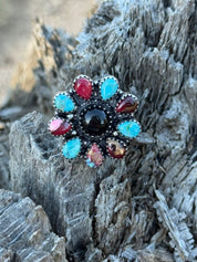 Wild Flower Blossom Adjustable Ring