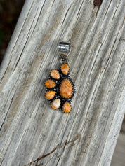 Half Cluster Turquoise Pendant