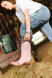 Blush Pink Western Boots6