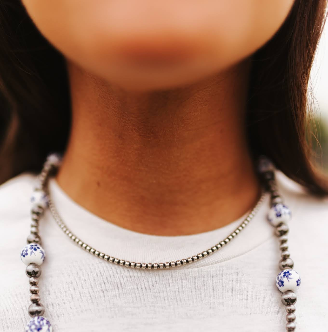 Sterling Silver Pearl Choker
