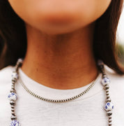 Sterling Silver Pearl Choker