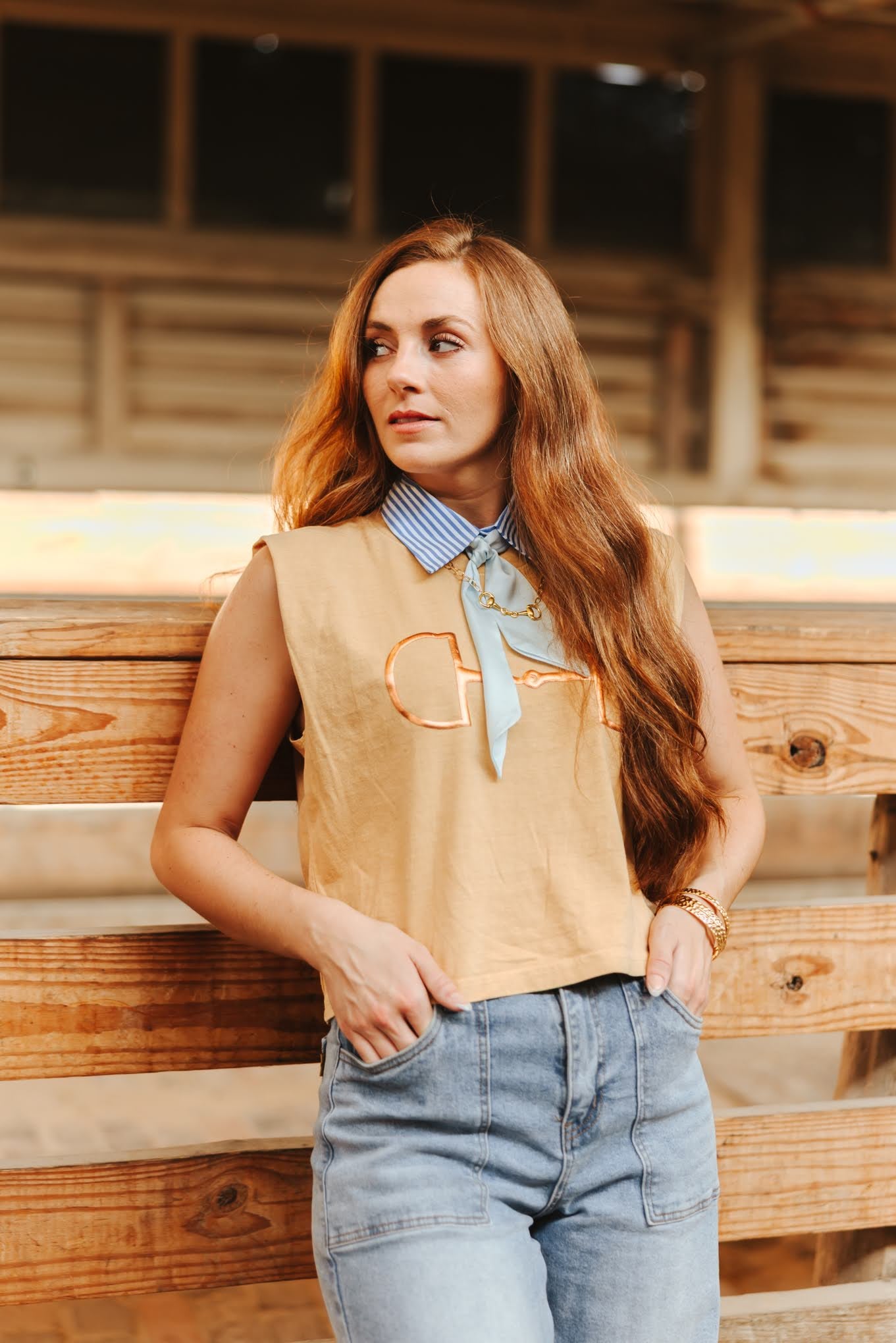 Horse Bit Muscle Tee