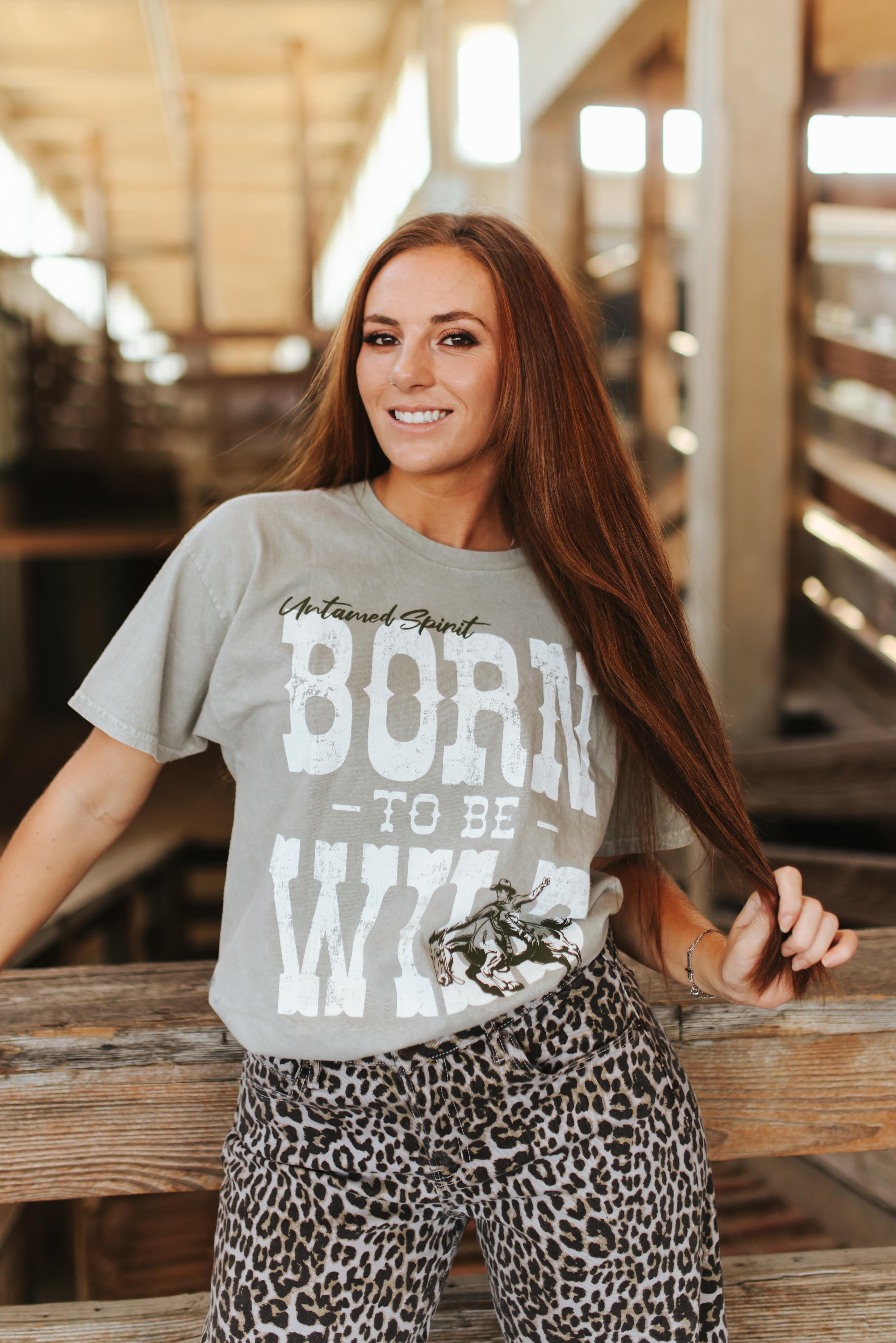 Born To Be Wild Oversized Graphic Tee