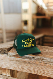 Support Local Farmers Embroidered Trucker Hat
