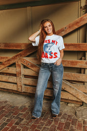 KanCan Vintage Fade Mid-Rise Wide Leg Jeans