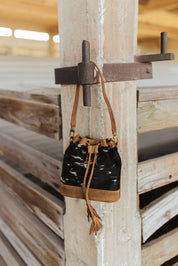 Cowhide Canyon Bucket Bag