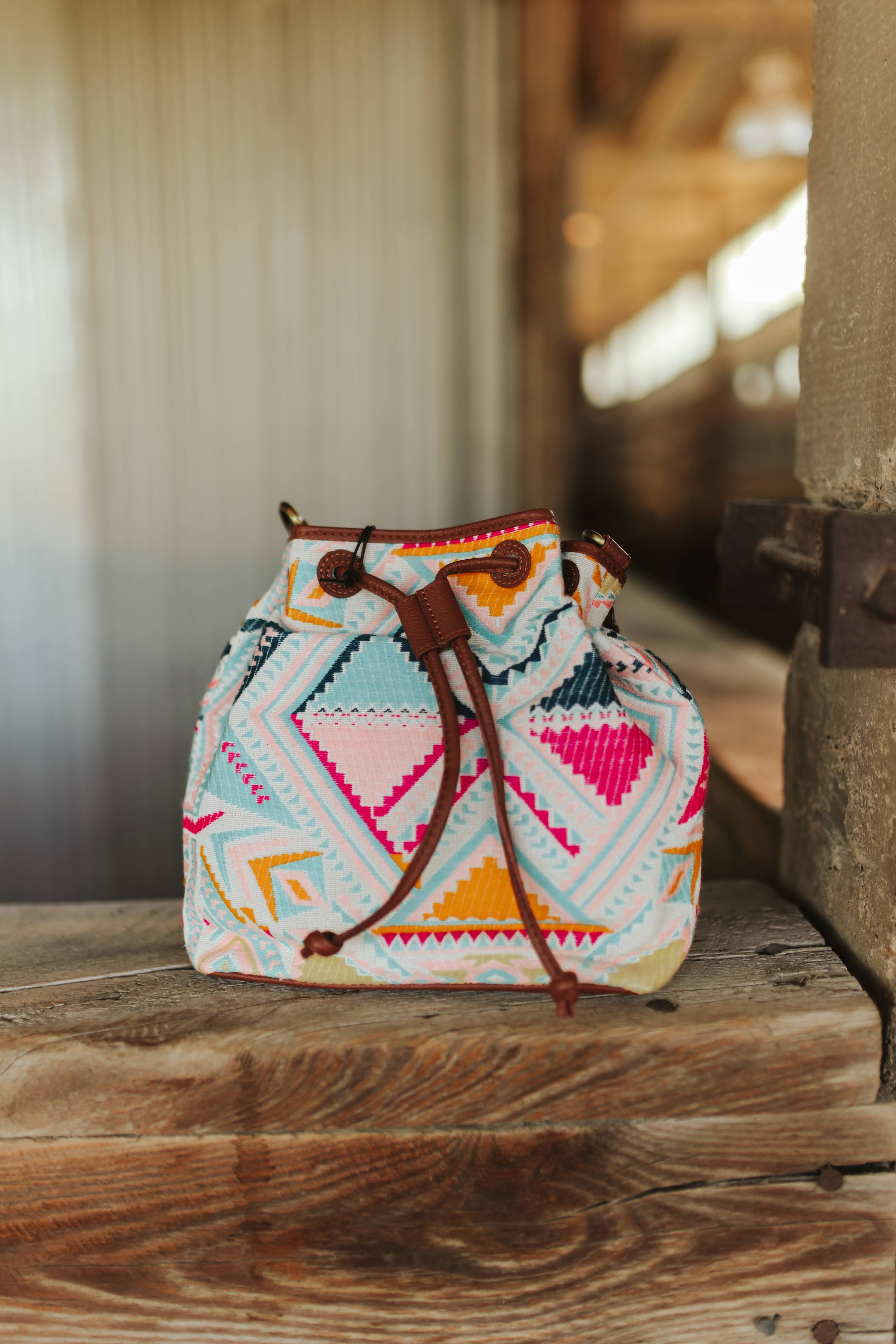 Pastel Desert Sunrise Bucket Bag