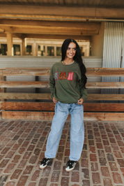 Chappy Boots Western Graphic Sweatshirt