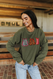 Chappy Boots Western Graphic Sweatshirt