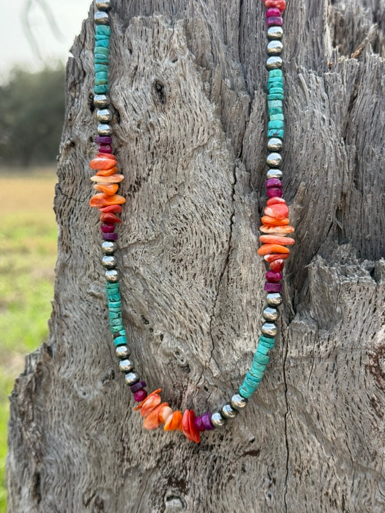 Desert Prism Beaded Necklace