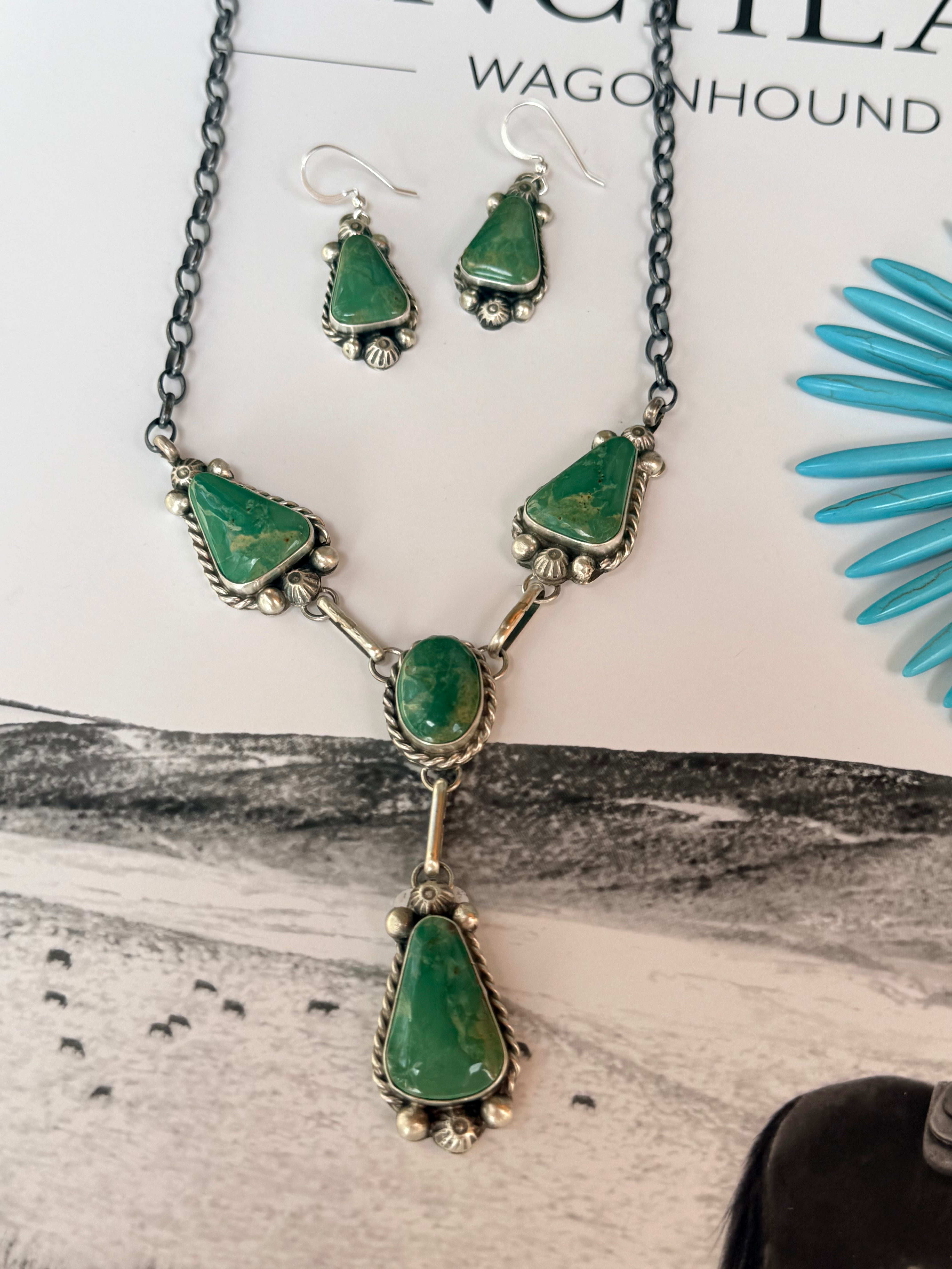 The Turquoise Legacy Necklace And Earring Set