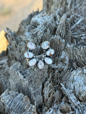 Turquoise Cluster Horseshoe Ring