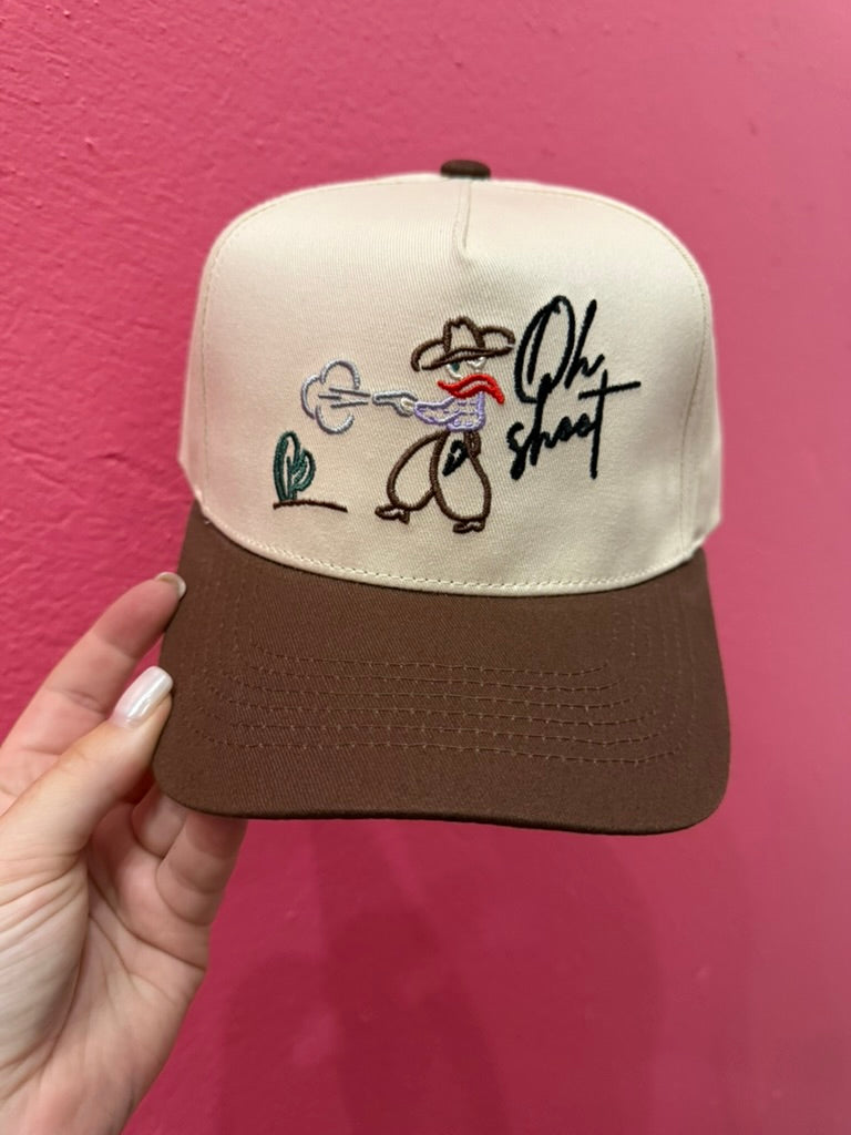 Oh Shoot Western Embroidered Trucker Hat