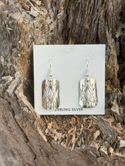 Aztec Diamond Burst Dangle Earrings