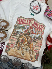 Holly Jolly Christmas Rodeo Graphic Tee