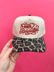 Over Stimulated Embroidered Trucker Hat