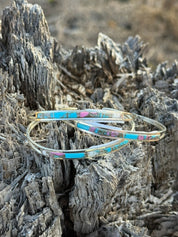 Authentic Cotton Candy Inlay Cuff Bracelet