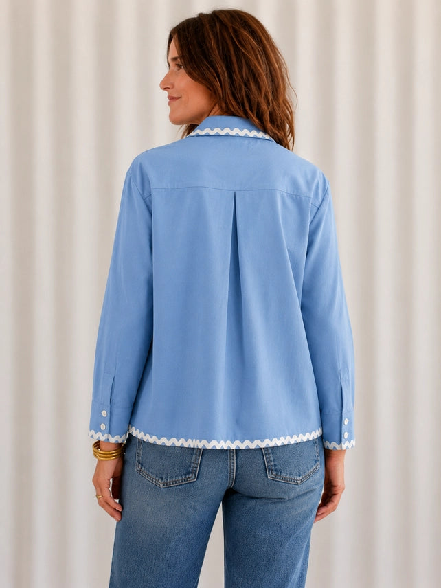 Scalloped Bronco Shacket