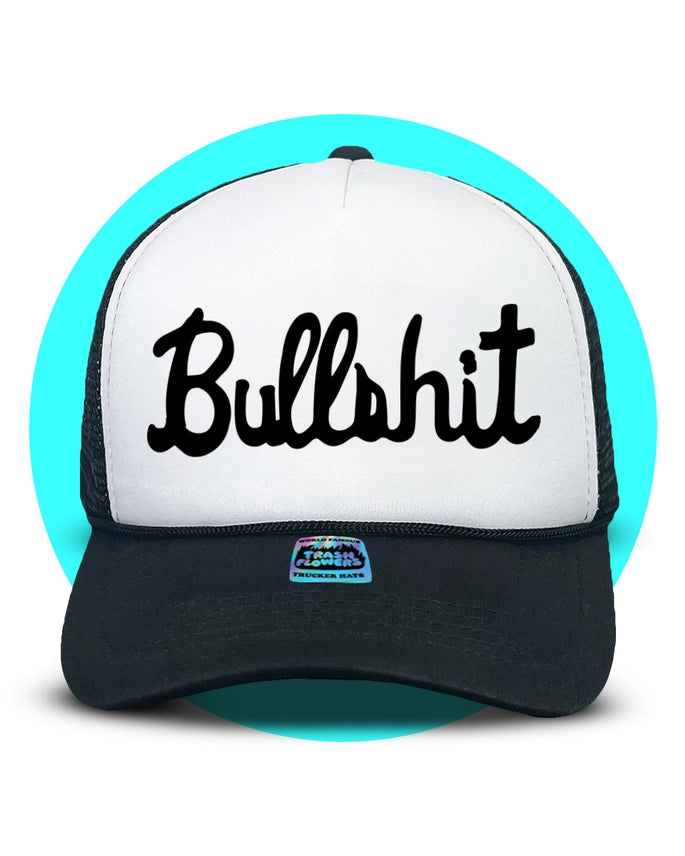 Bullshit Trucker HatBlack&White