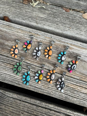 Half Cluster Turquoise Pendant