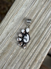 Half Cluster Turquoise Pendant
