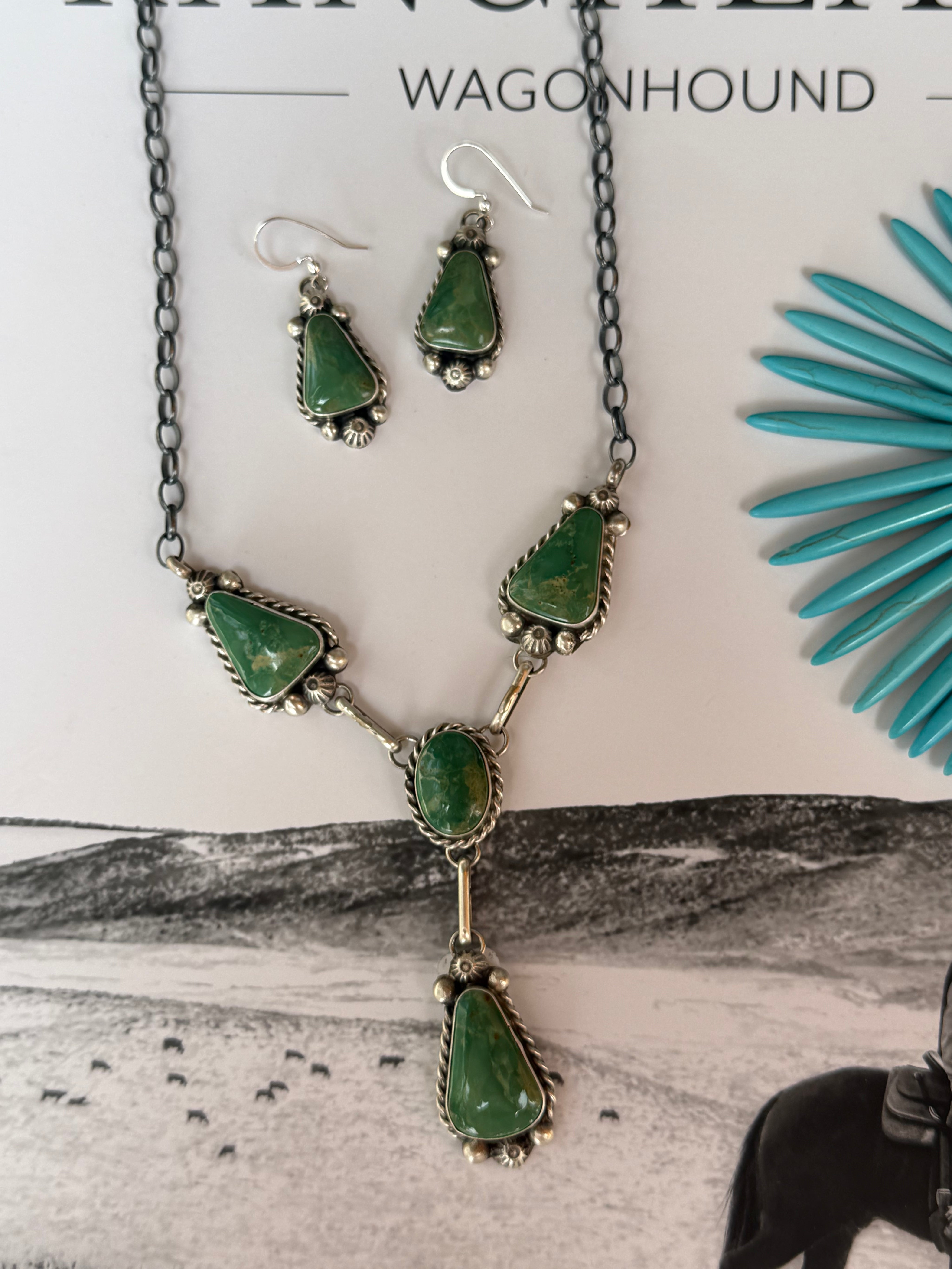 The Turquoise Legacy Necklace And Earring Set