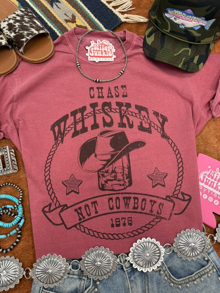 Chase Whiskey Not Cowboys Graphic TeeBrick