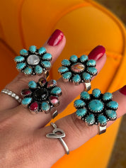 Wild Flower Blossom Adjustable Ring