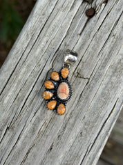 Half Cluster Turquoise Pendant
