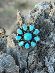 Wild Flower Blossom Adjustable Ring