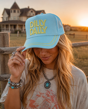 Dilly Dally Embroidered Trucker Hat