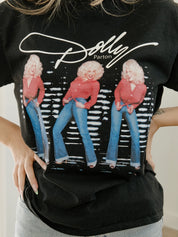 Dolly Parton Triple Threat Graphic TeeBlackS
